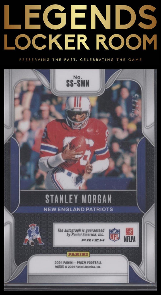 2024 Panini Prizm Stanley Morgan Sensational Signatures Green Scope Prizm #/75