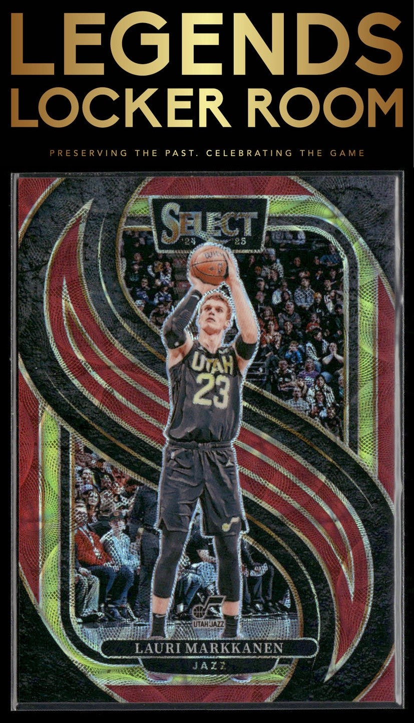 2024-25 Panini Select #136 Lauri Markkanen Red Scope Prizm #/249