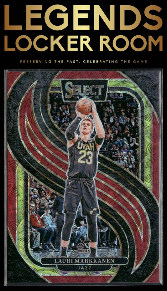 2024-25 Panini Select #136 Lauri Markkanen Red Scope Prizm #/249
