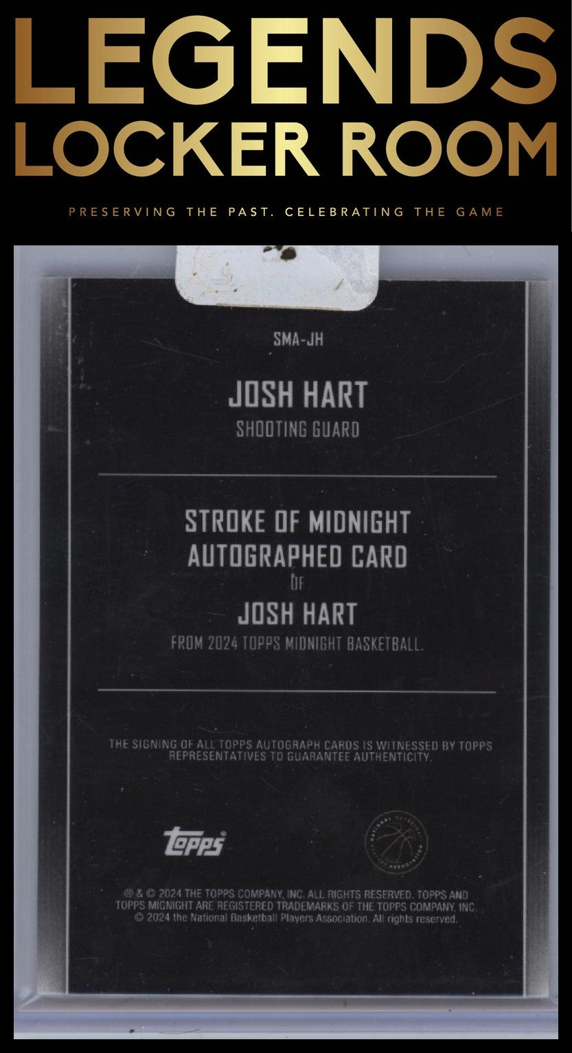 2023-24 Topps Midnight #SMA-JH Josh Hart Stroke of Midnight Autographs