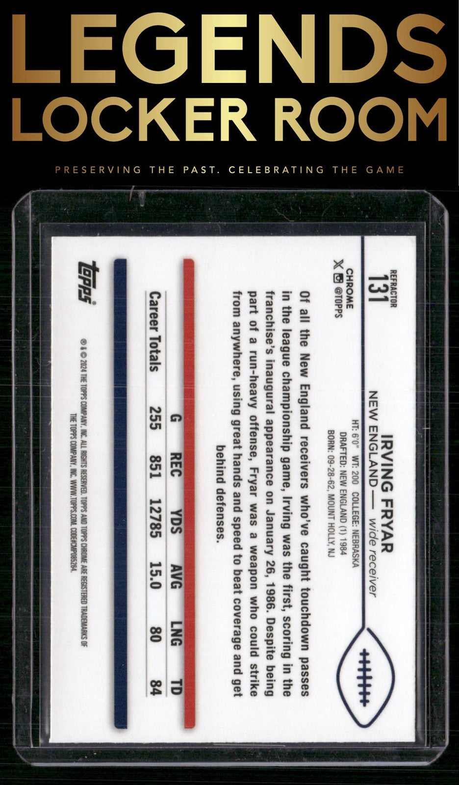 2024 Topps Chrome #131 Irving Fryar Refractor