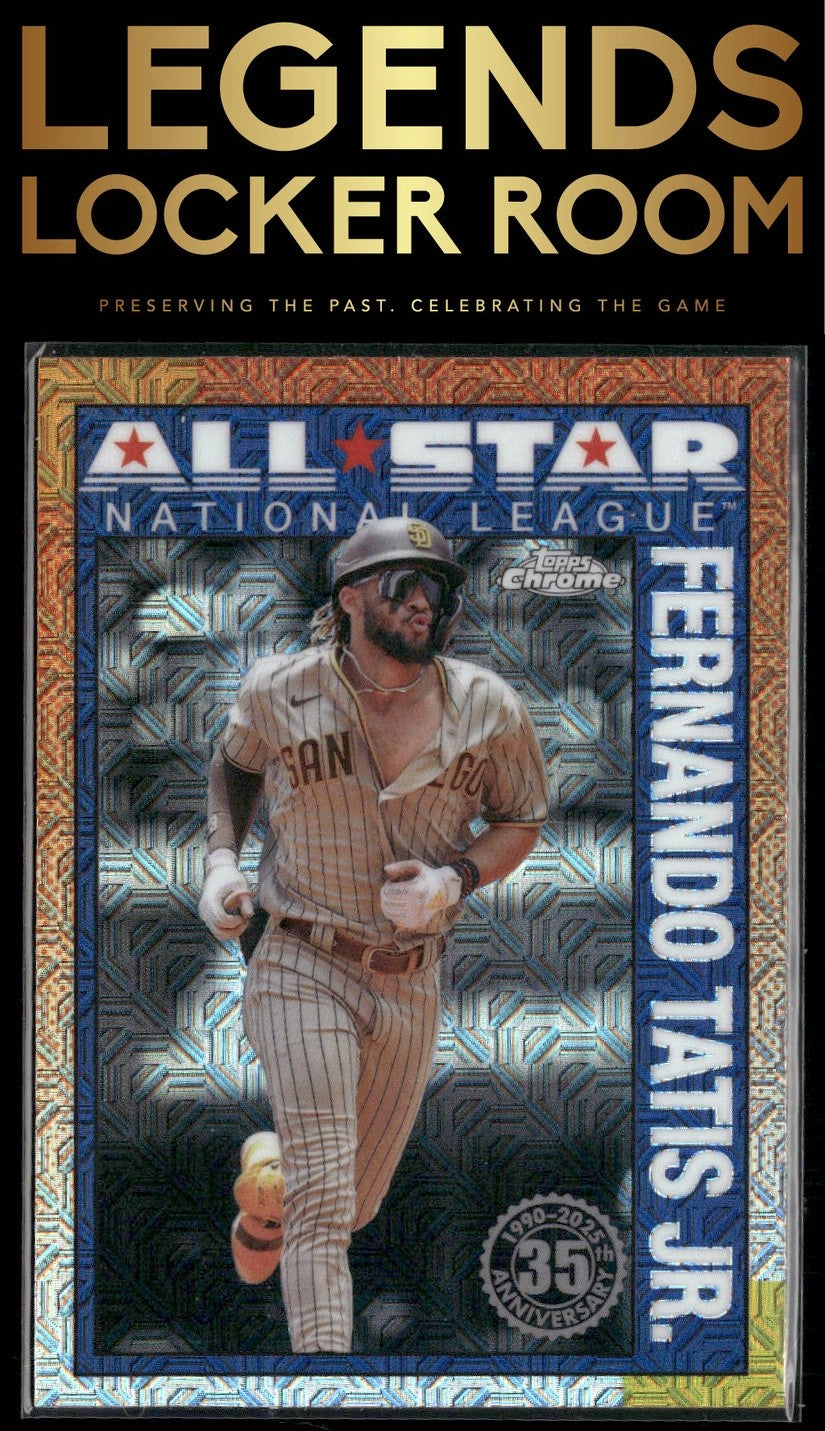 2025 Topps Fernando Tatis Jr. 1990 Topps Baseball 35th Chrome All-Stars Mojo