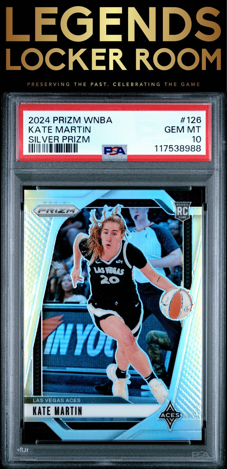 2024 Panini Prizm Wnba #126 Kate Martin Silver Prizm PSA 10