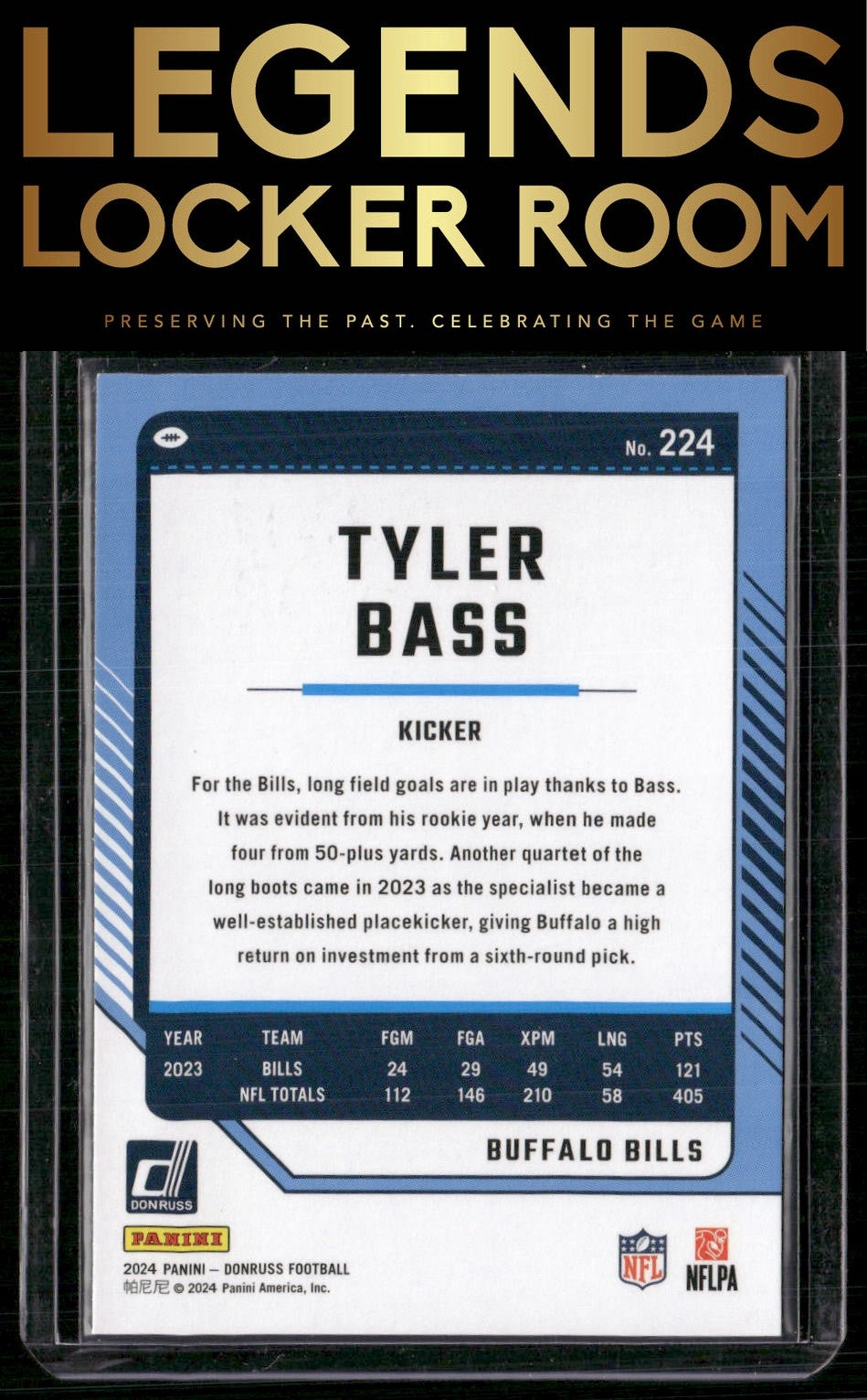 2024 Donruss #224 Tyler Bass