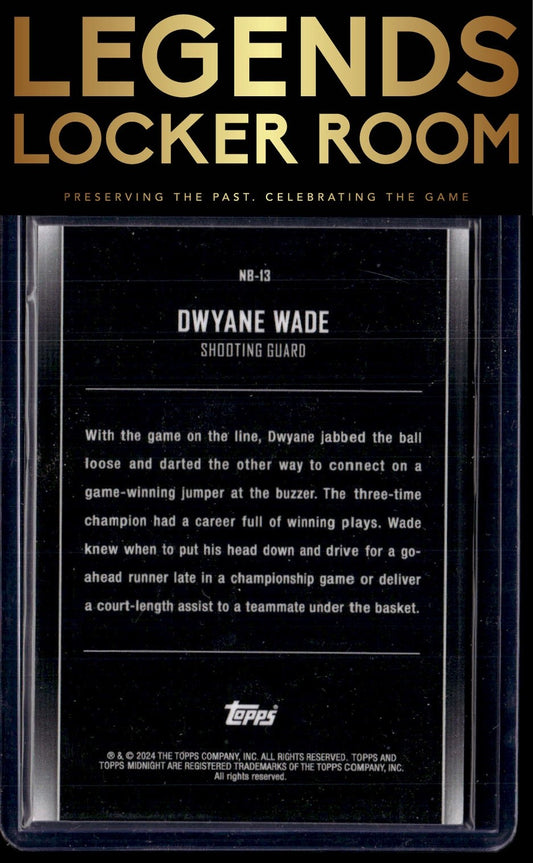 2023-24 Topps Midnight #NB-13 Dwyane Wade Nightball