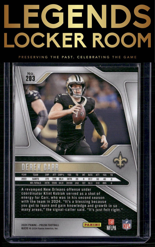 2024 Panini Prizm #203 Derek Carr