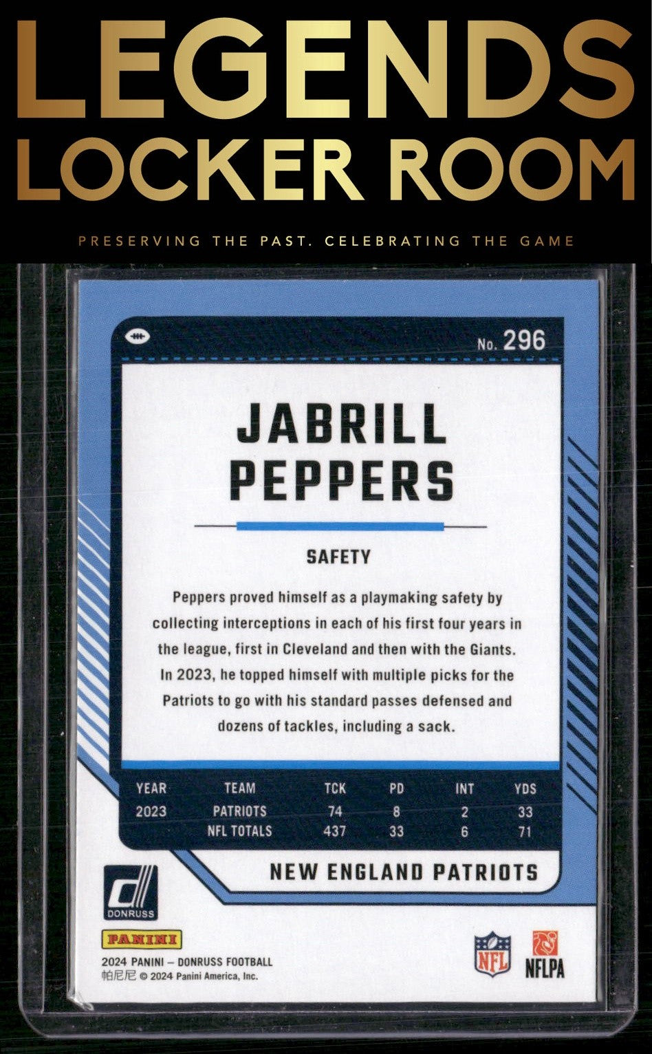 2024 Donruss #296 Jabrill Peppers
