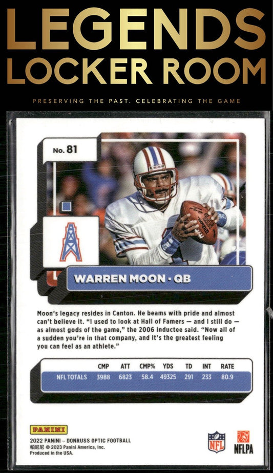2022 Donruss Optic #81 Warren Moon