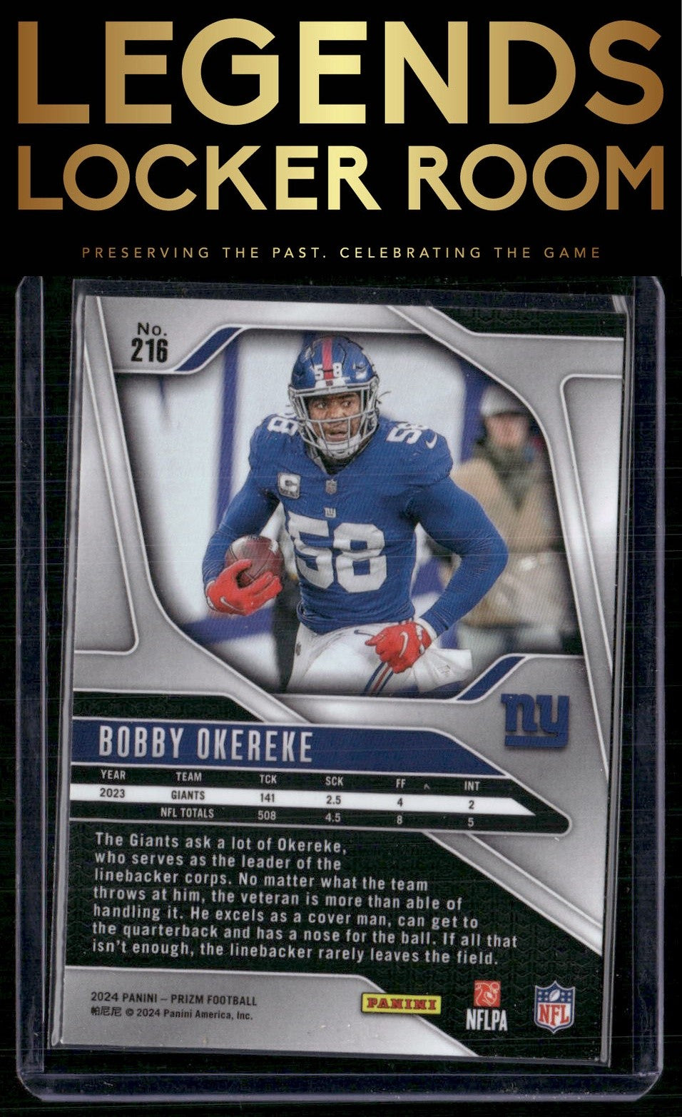 2024 Panini Prizm #216 Bobby Okereke