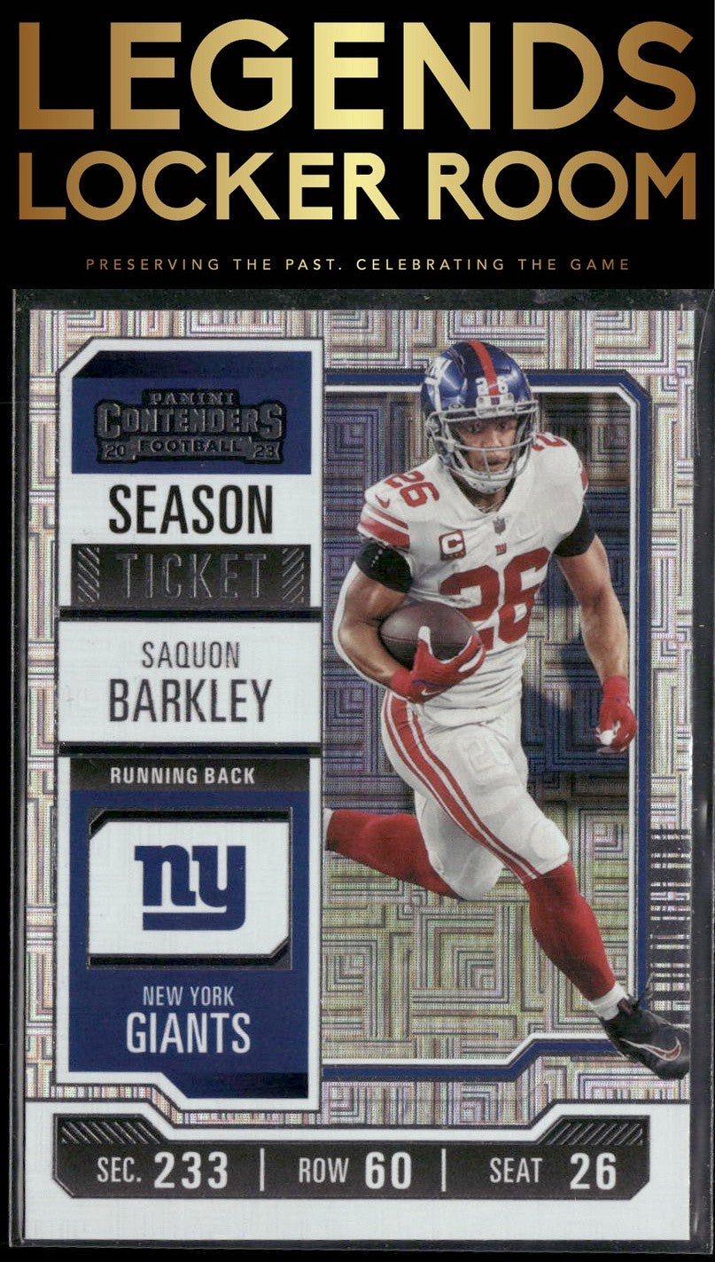 2023 Panini Contenders #77 Saquon Barkley Season Ticket