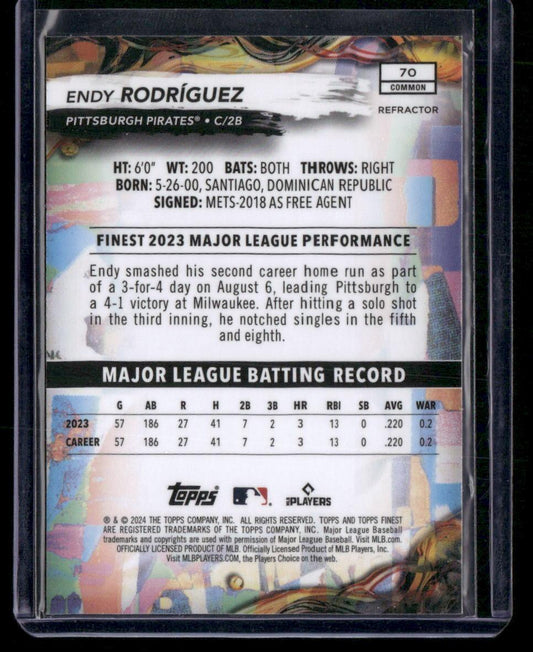 2024 Finest #70 Endy Rodríguez Refractor