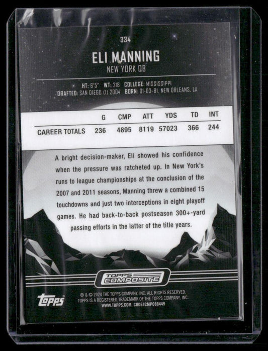 2023 Topps Composite #334 Eli Manning
