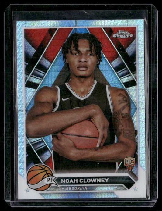 2023-24 Topps Chrome #180 Noah Clowney Prism Refractors
