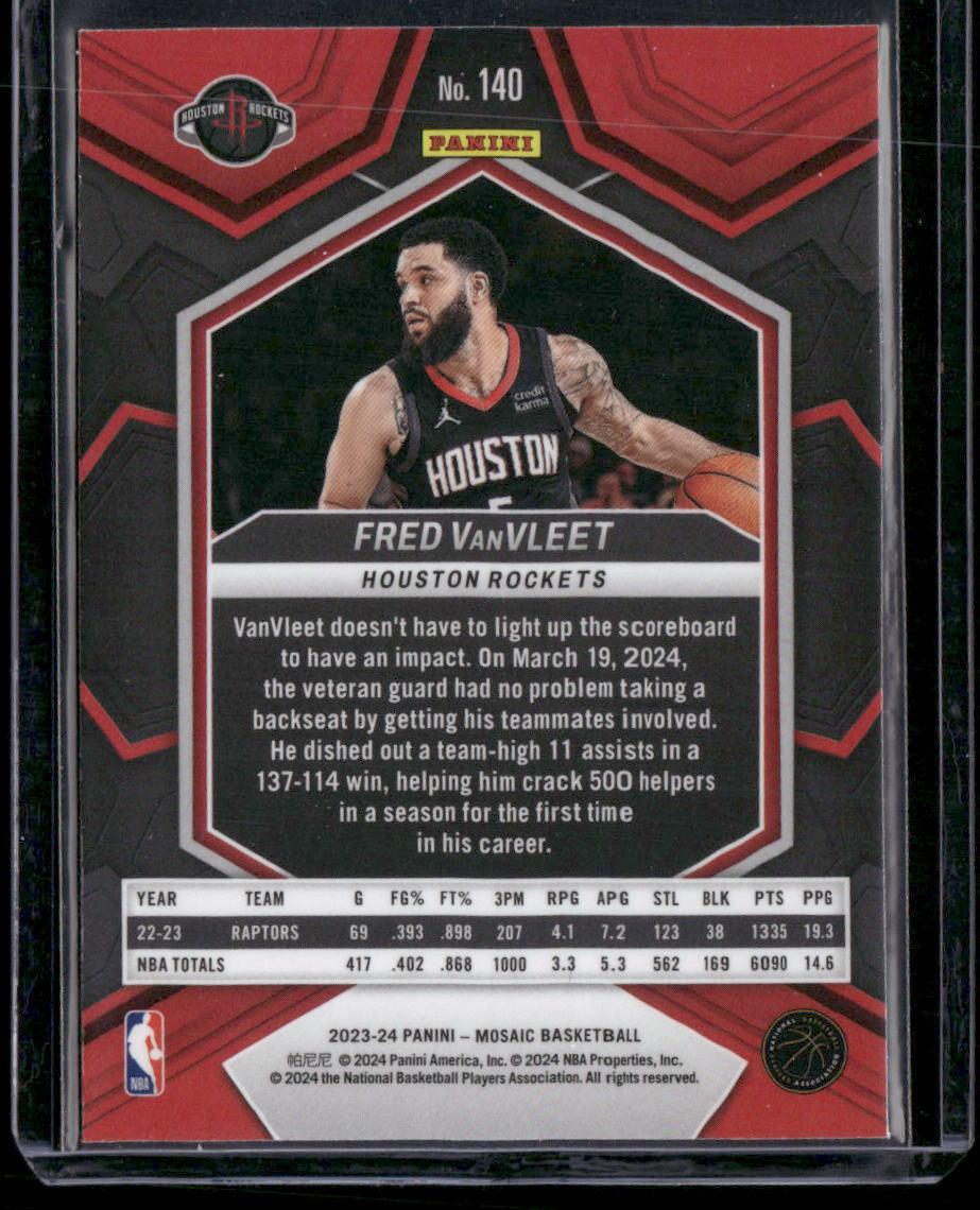 2023-24 Panini Mosaic #140 Fred VanVleet