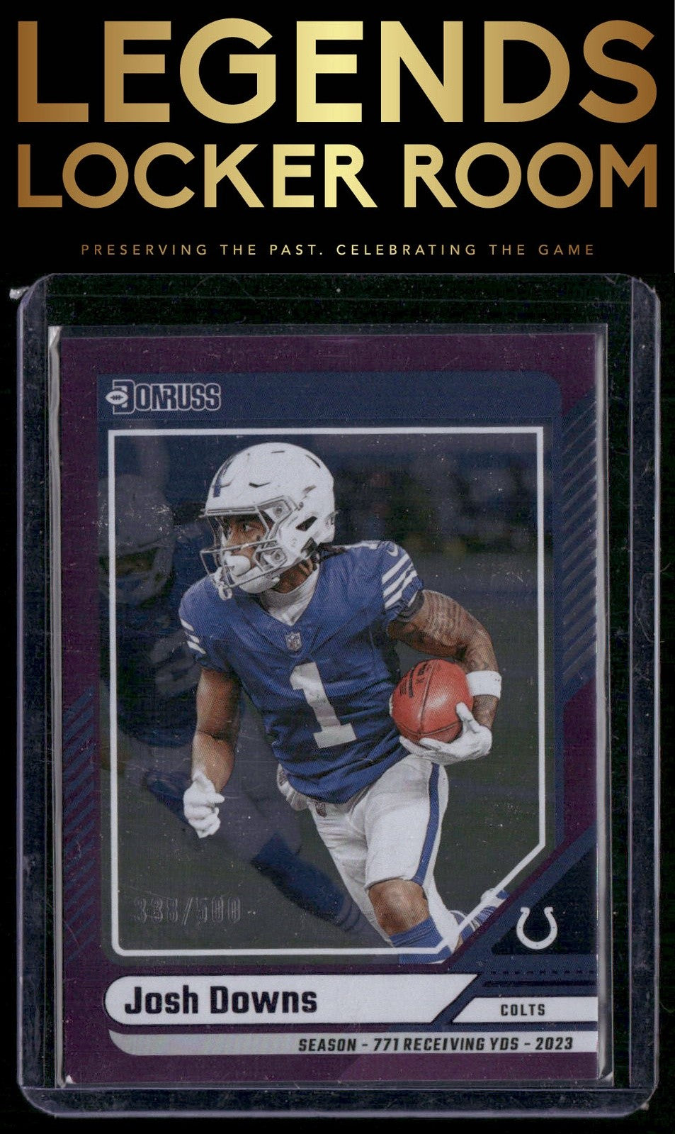 2024 Donruss #274 Josh Downs Season Stat Line #/500