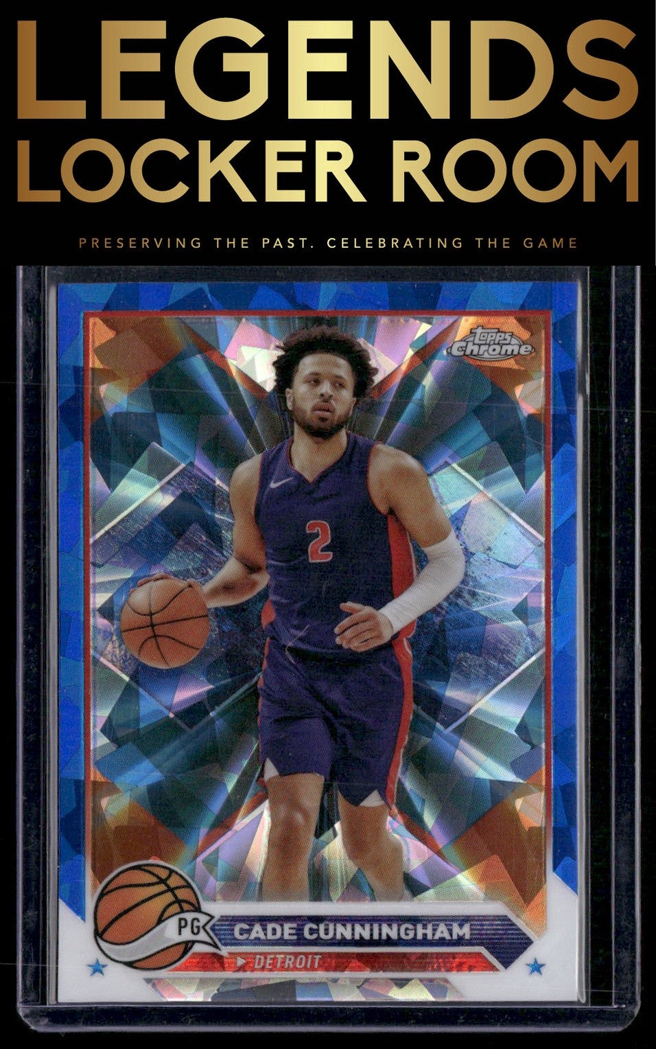 2023-24 Topps Chrome Sapphire Edition #107 Cade Cunningham