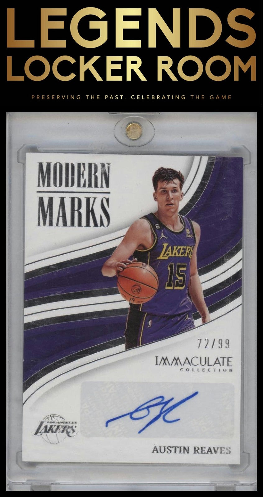 2022-23 Panini Immaculate Collection #IMO-ASR Austin Reaves Modern Marks #/99