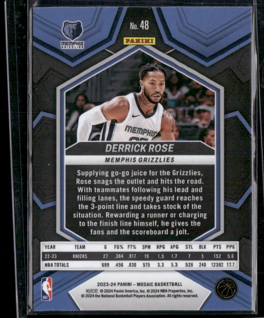 2023-24 Panini Mosaic #48 Derrick Rose