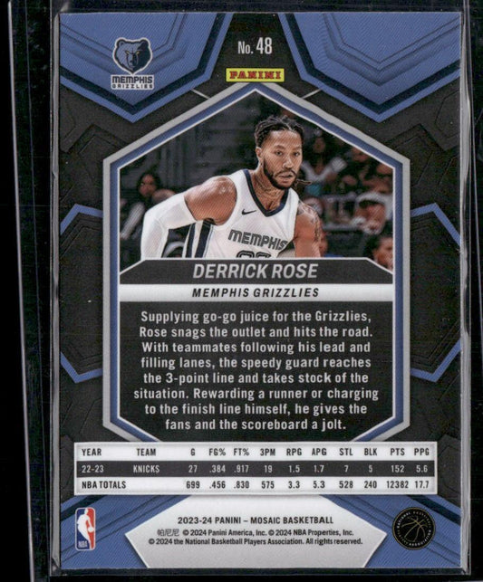 2023-24 Panini Mosaic #48 Derrick Rose