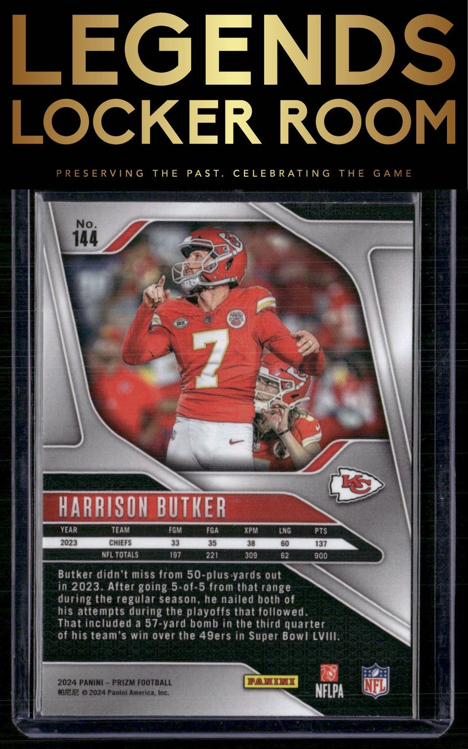 2024 Panini Prizm #144 Harrison Butker