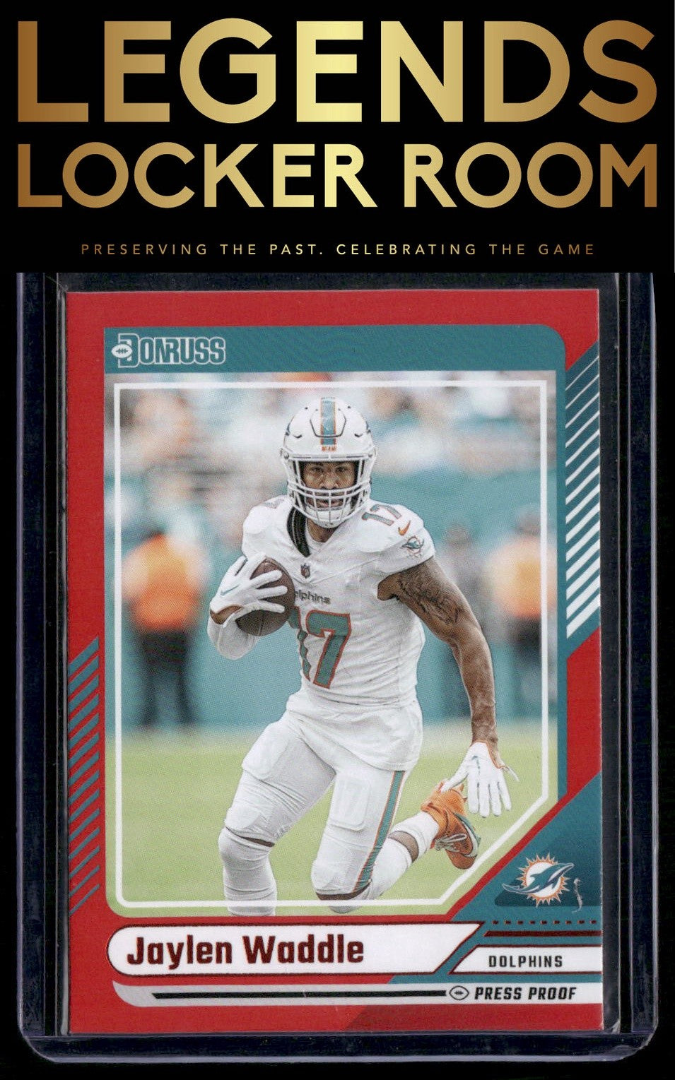 2024 Donruss #125 Jaylen Waddle Press Proof Red