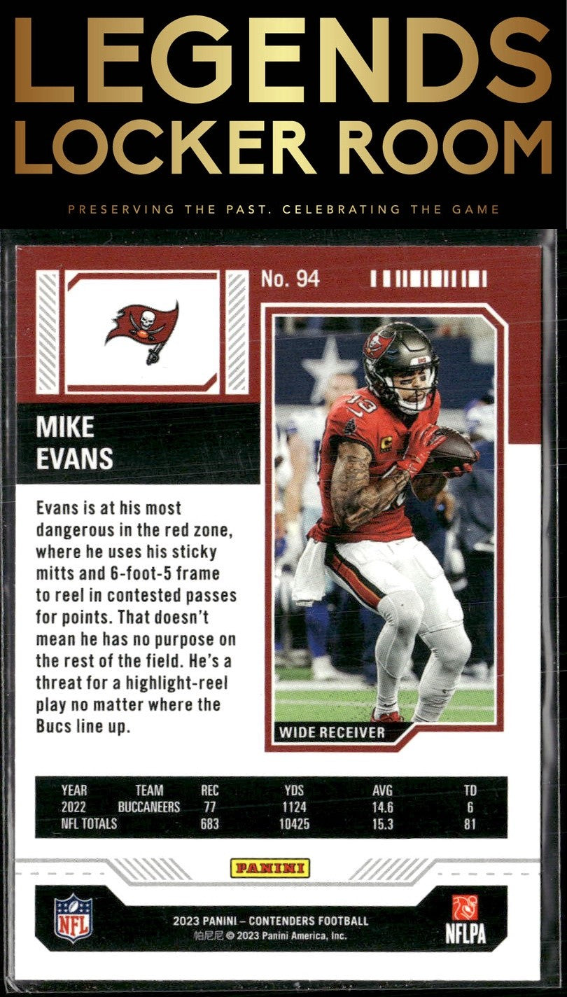 2023 Panini Contenders #94 Mike Evans Season Ticket Retail