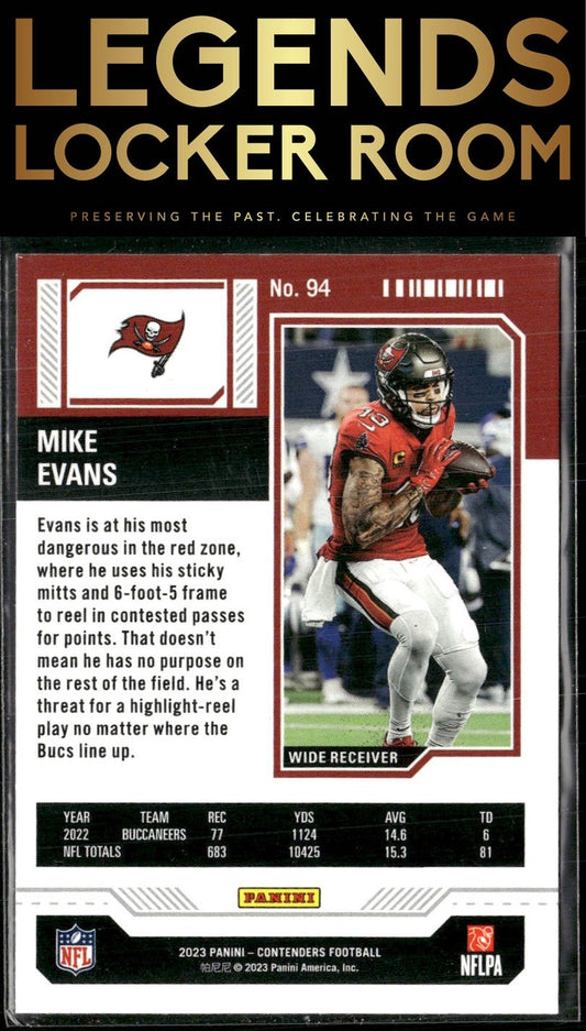 2023 Panini Contenders #94 Mike Evans Season Ticket Retail