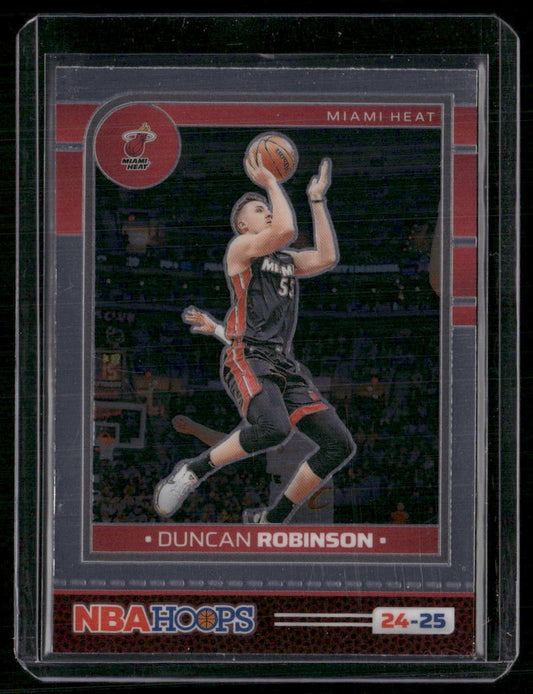 2024-25 Hoops #222 Duncan Robinson Premium Prizms Silver