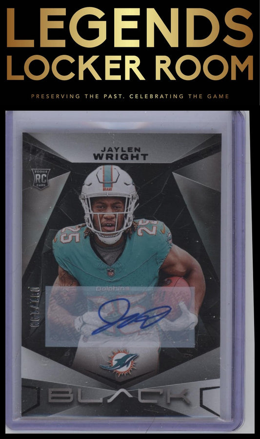 2024 Panini Black #148 Jaylen Wright Rookies Autographs #/199