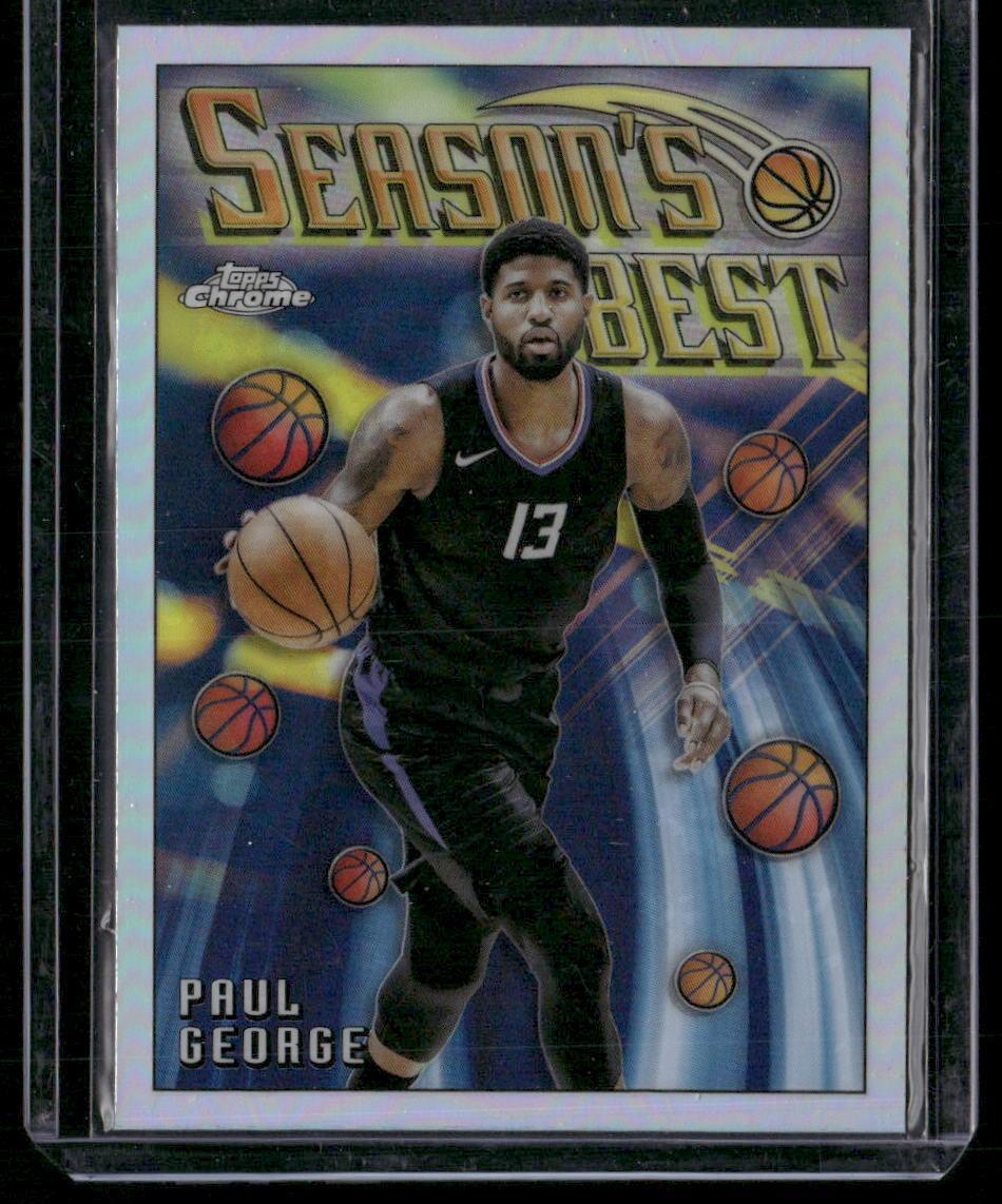 2023-24 Topps Chrome #SB-6 Paul George Seasons Best Refractors