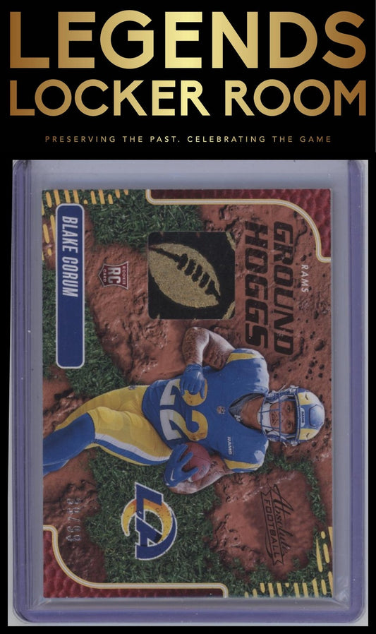 2024 Panini Absolute #GHM-BCM Blake Corum Ground Hoggs Materials Gold #/99