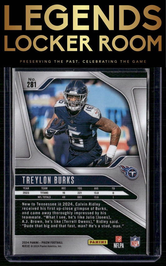 2024 Panini Prizm #281 Treylon Burks