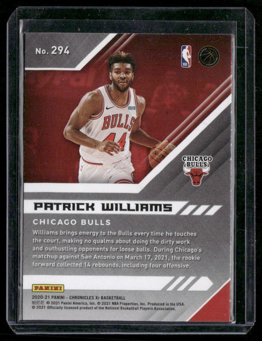 2020-21 Panini Chronicles #294 Patrick Williams Pink