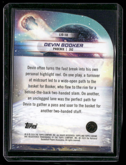 2023-24 Topps Chrome Cosmic #LIO-18 Devin Booker Launched Into Orbit