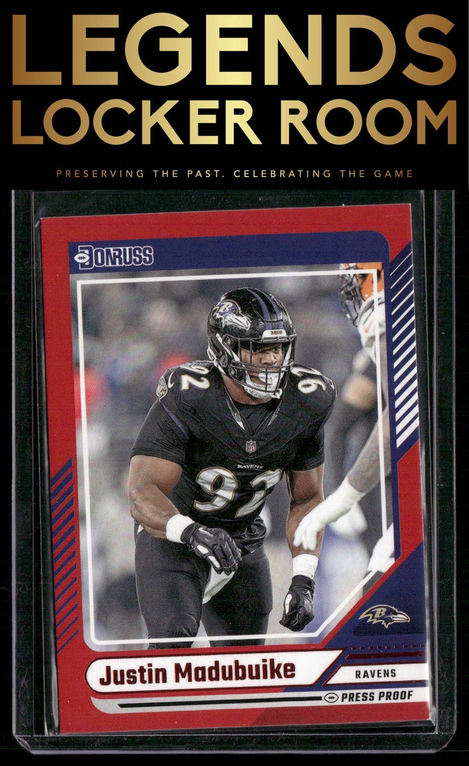 2024 Donruss #49 Justin Madubuike Press Proof Red