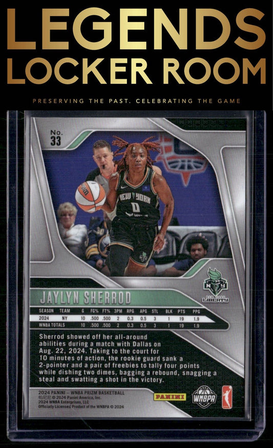 2024 Panini Prizm WNBA #33 Jaylyn Sherrod