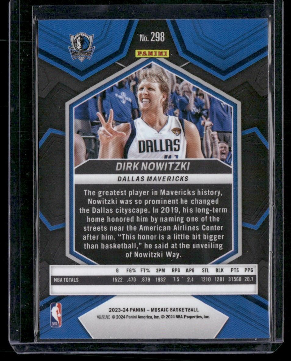 2023-24 Panini Mosaic #298 Dirk Nowitzki