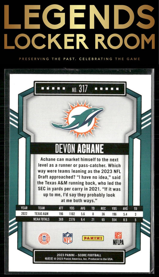 2023 Score #317 De'Von Achane