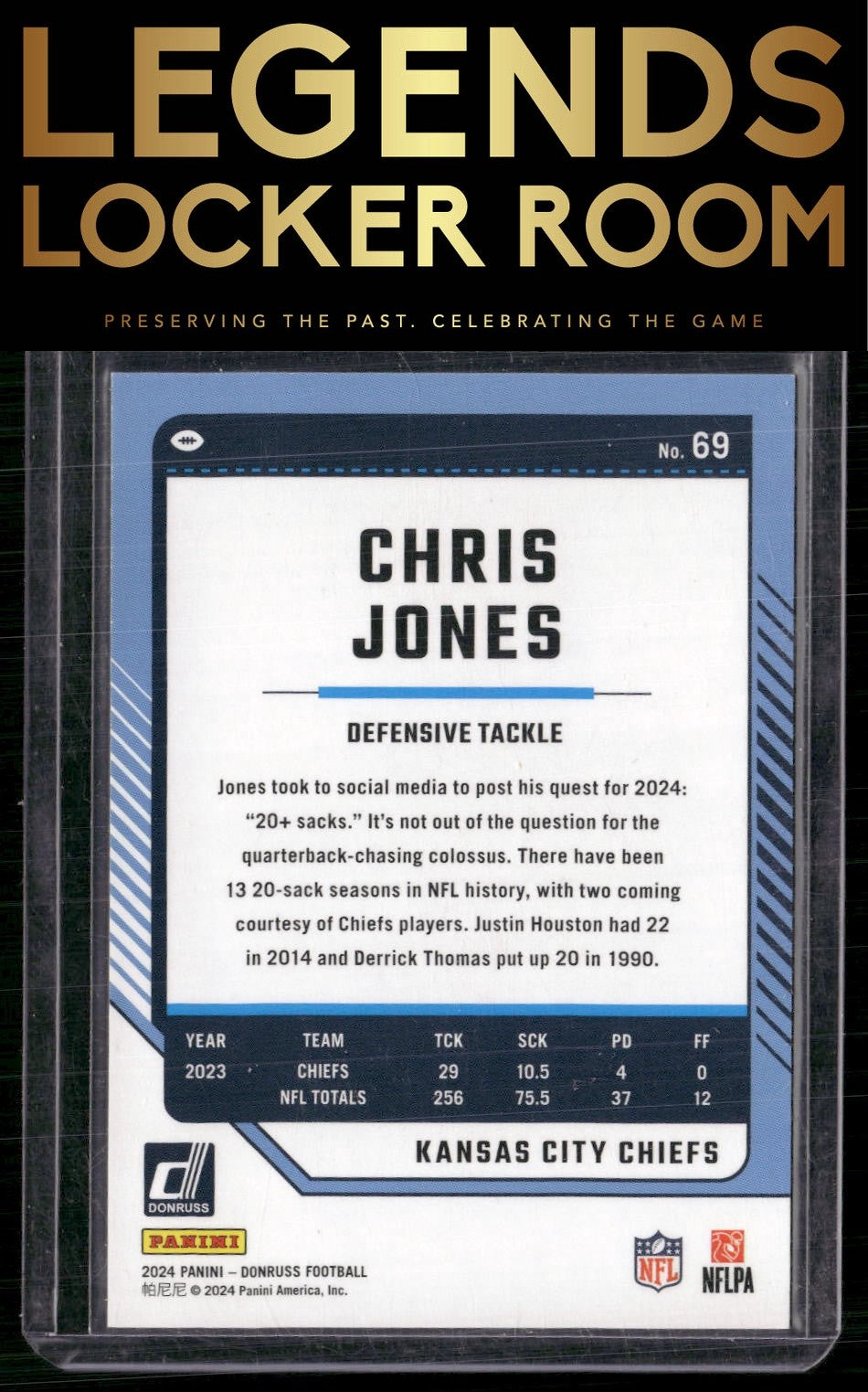 2024 Donruss #69 Chris Jones No Name