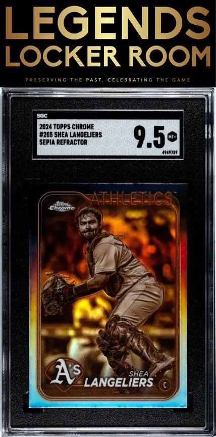 2024 Topps Chrome #205 Shea Langeliers Sepia Ref. SGC 9.5