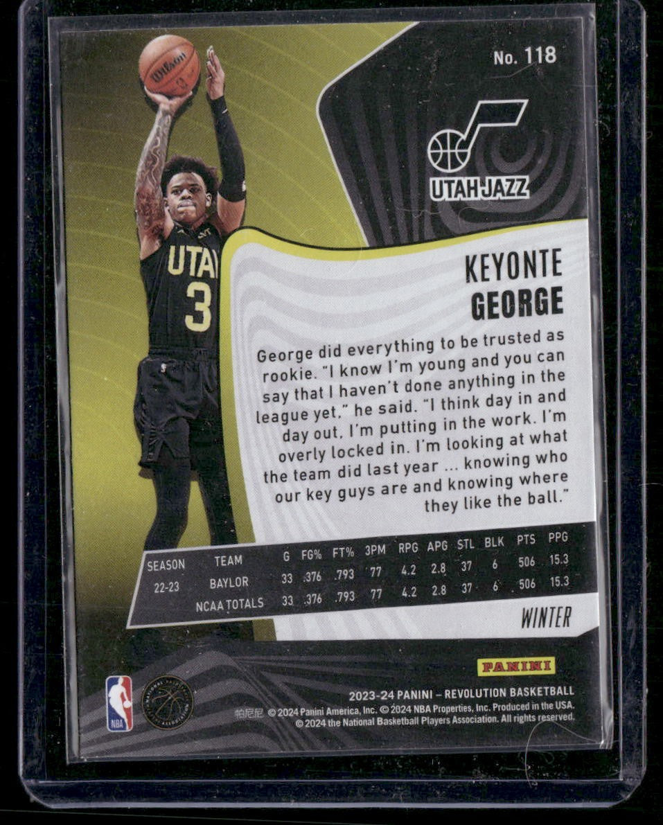 2023-24 Panini Revolution #118 Keyonte George Winter