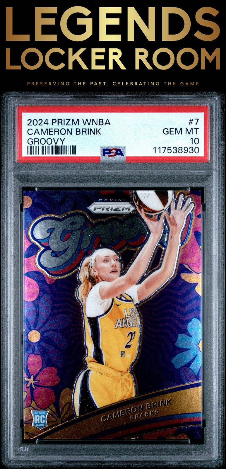 2024 Panini Prizm Wnba Groovy #7 Cameron Brink PSA 10