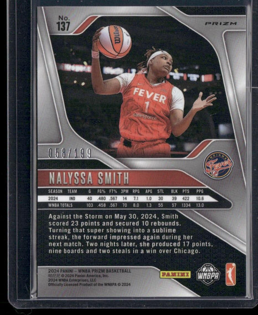 2024 Panini Prizm WNBA #137 NaLyssa Smith Blue Prizms #/199
