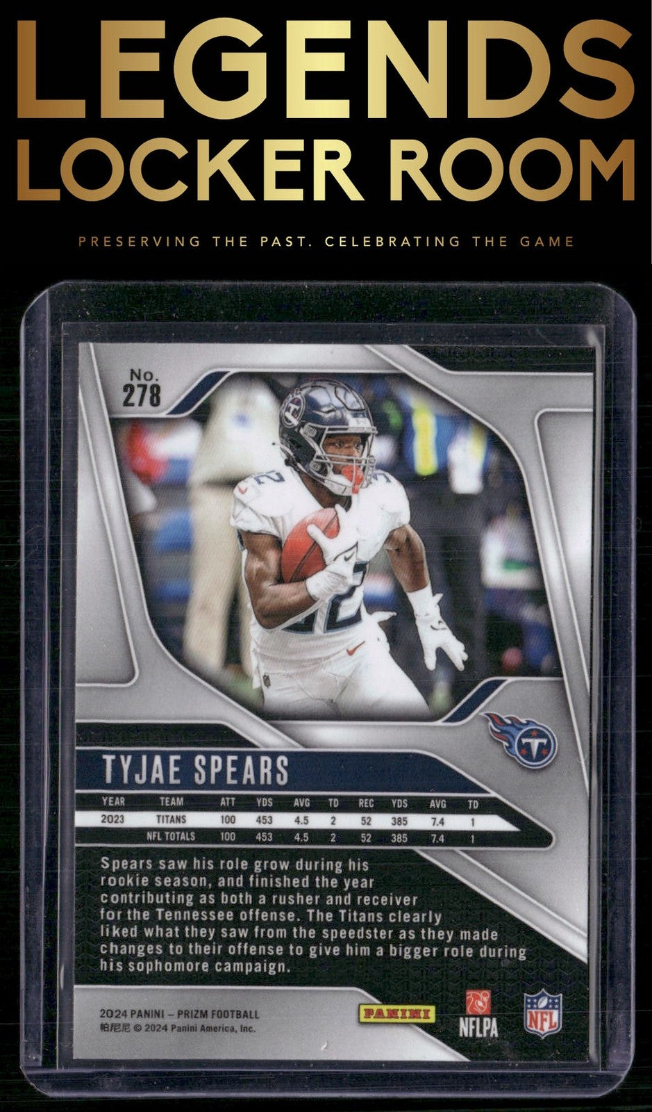 2024 Panini Prizm #278 Tyjae Spears
