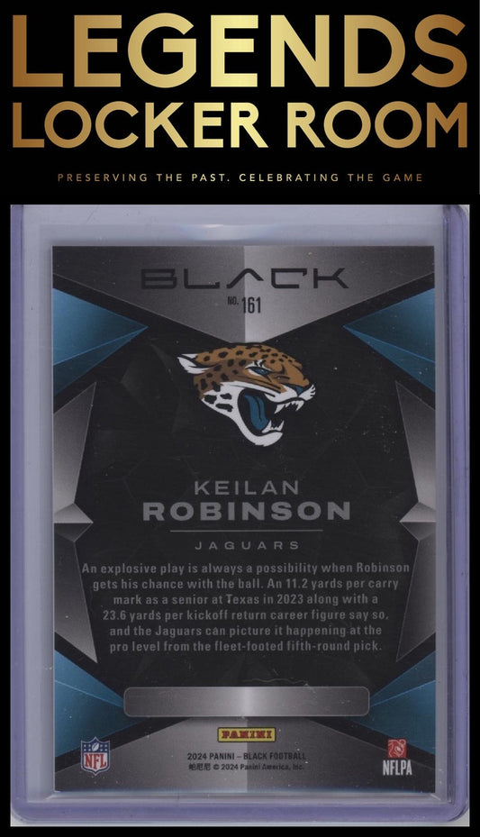 2024 Panini Black #161 Keilan Robinson