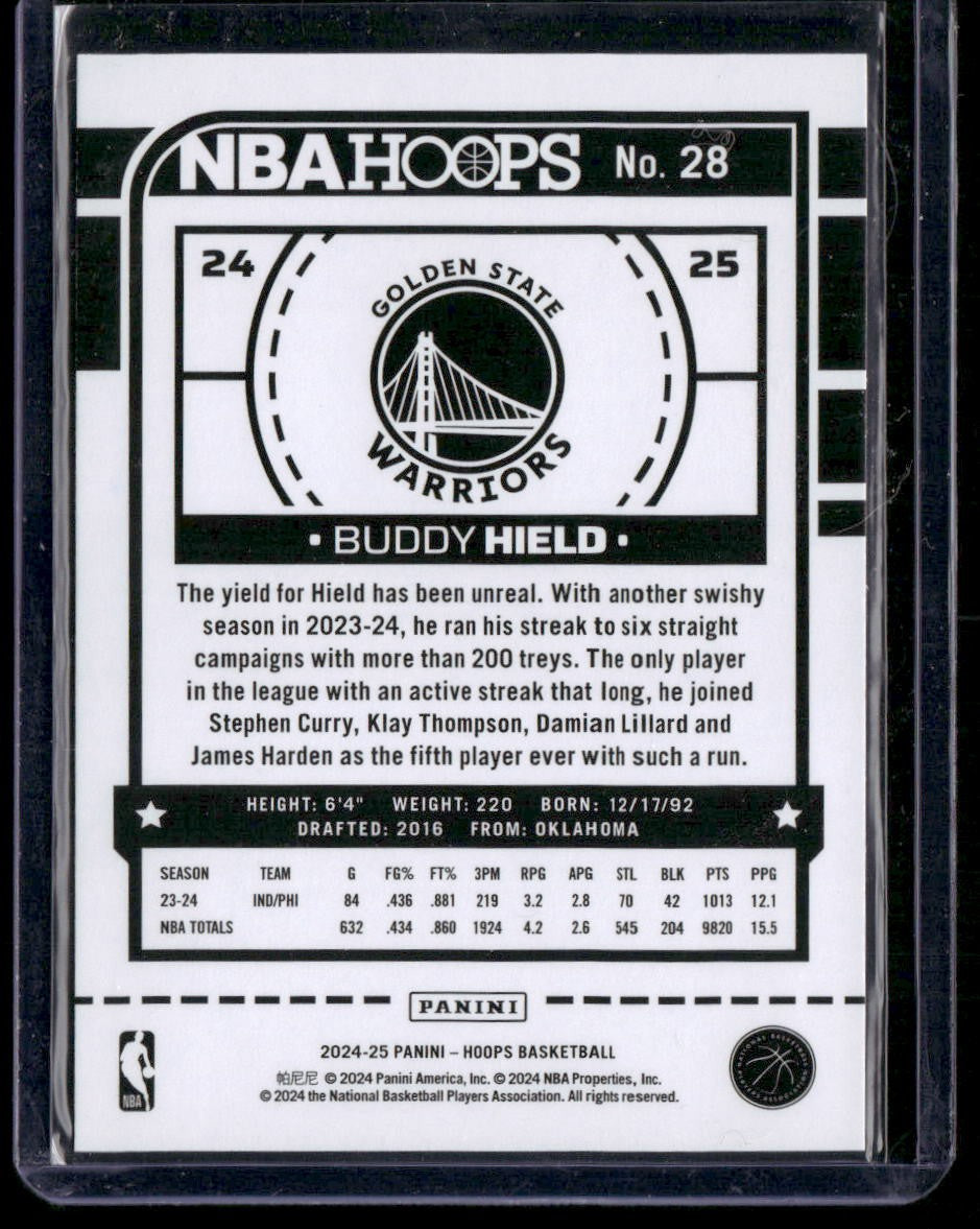 2024-25 Hoops #28 Buddy Hield