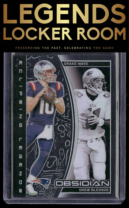2024 Panini Obsidian #4 Drake Maye / Drew Bledsoe Eclipsing Legends