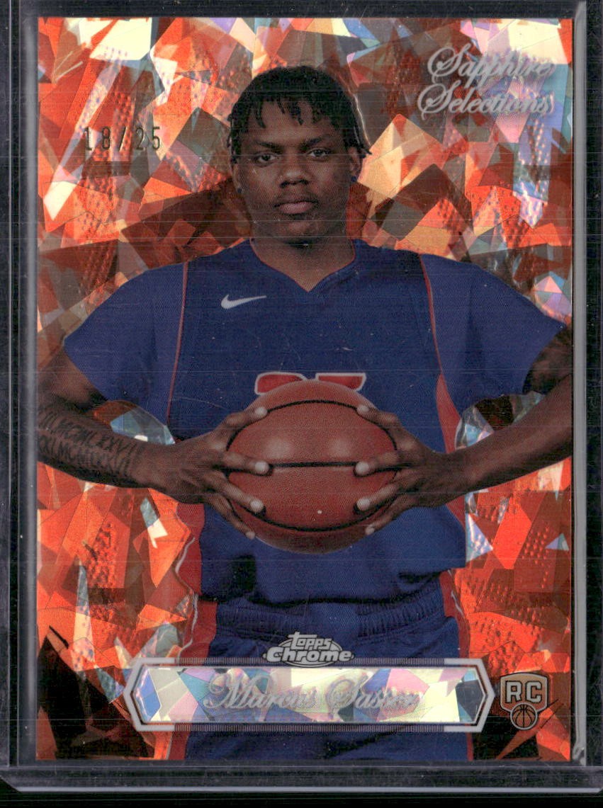 2023-24 Topps Chrome Sapphire Edition Marcus Sasser Sapphire Selections /25