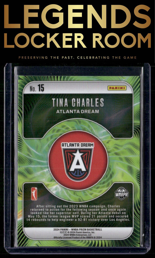 2024 Panini Prizm WNBA #15 Tina Charles Fractal