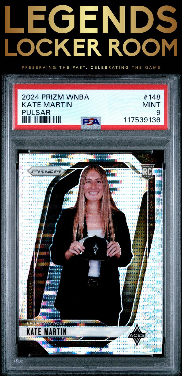 2024 Panini Prizm Wnba #148 Kate Martin Pulsar PSA 9